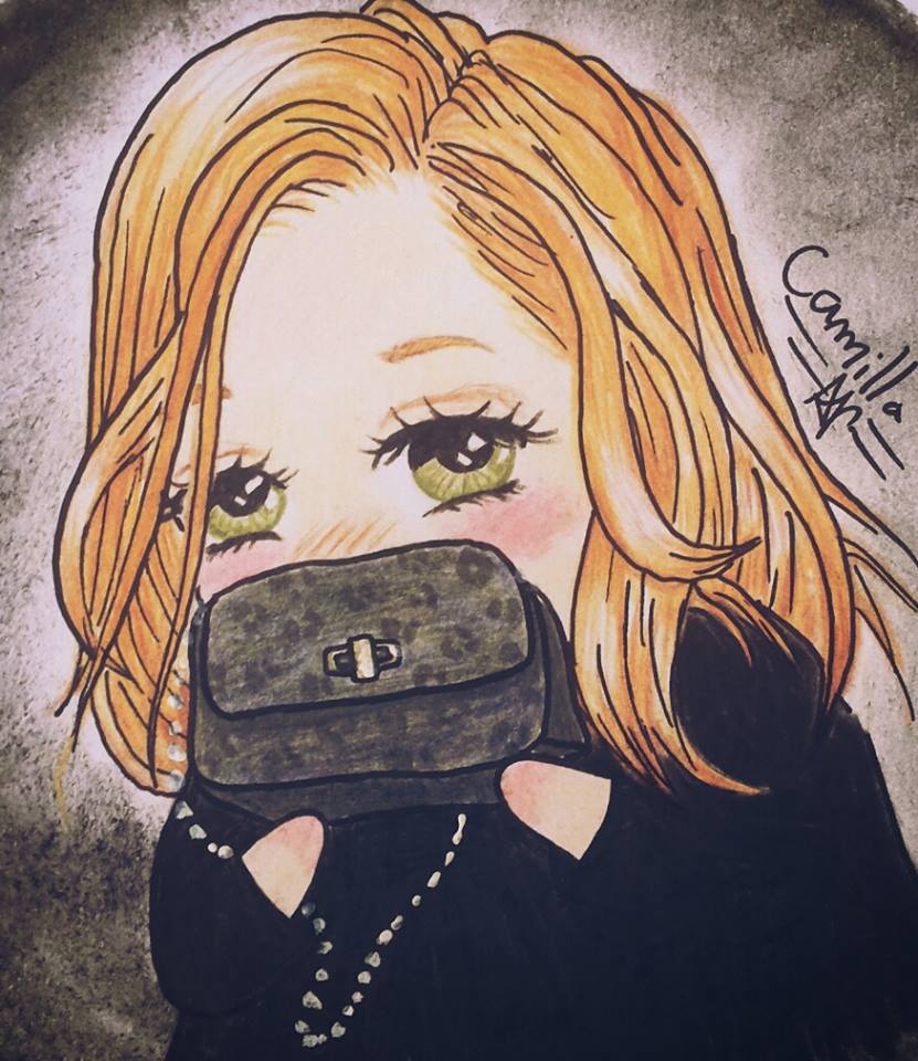 adele with purse